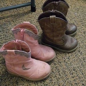 Toddler girl size 5 boot bundle